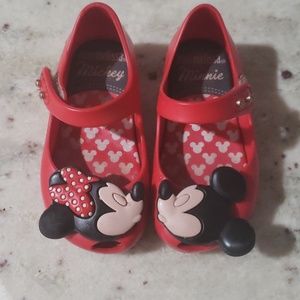 Mini Melissa shoes, size 6